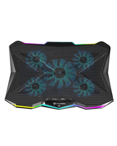 VX Gaming Boreas Series 5 Fan 17-inch Notebook Cooling Stand Black By Technomobi