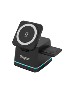 Energizer 22.5W 3-in-1 Wireless Charging Dock Black Sold By Technomobi
