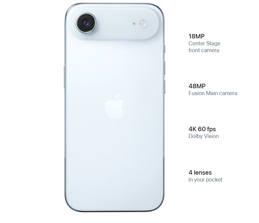 Shop latest Apple iphone Air with 48MP Focus camera from Technomobi
