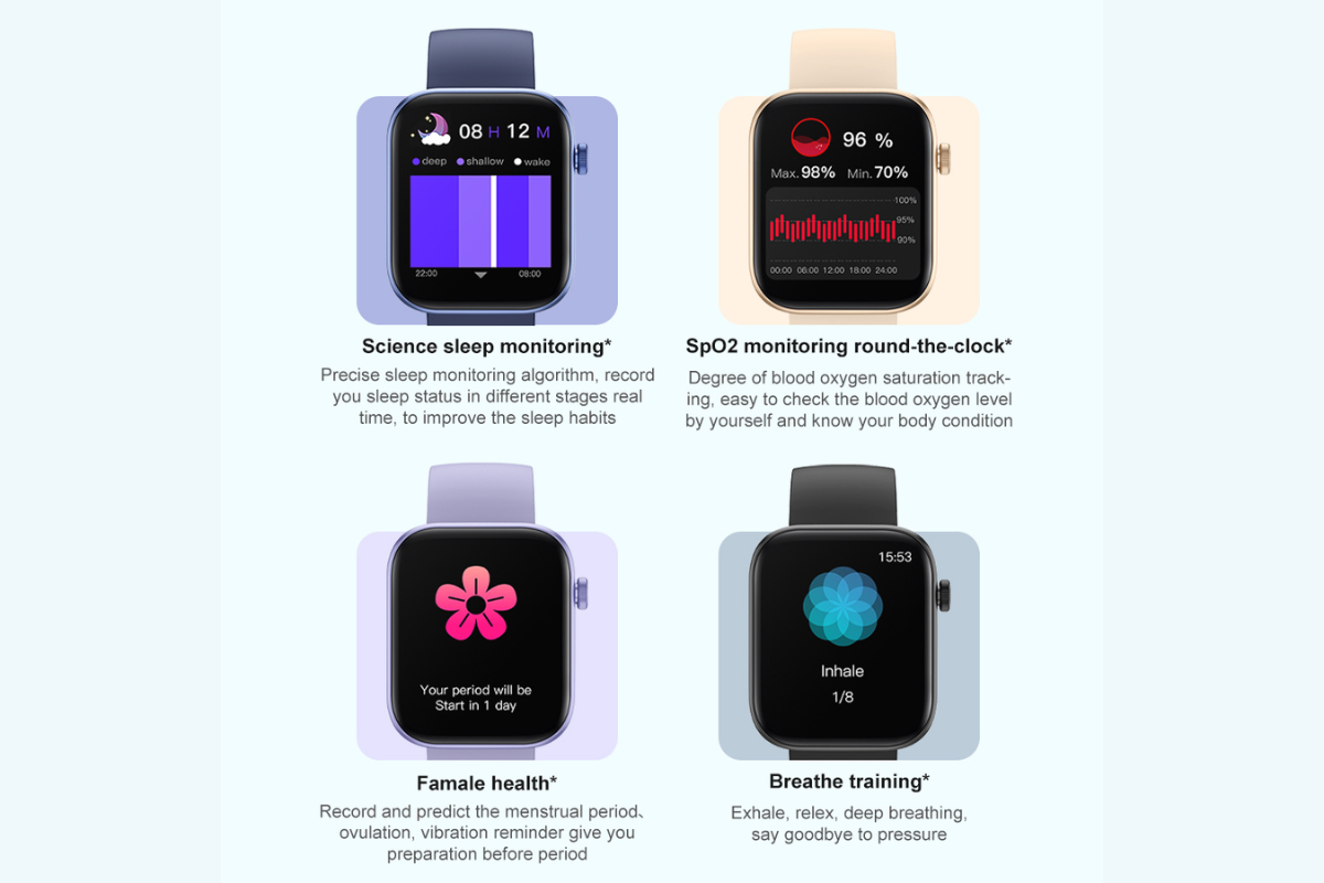 COLMI_P71_Smartwatch_1.9_inch_Display_Voice_Calling_Voice_Assistant_IP68_Waterproof_Smart_Watch_-_Black