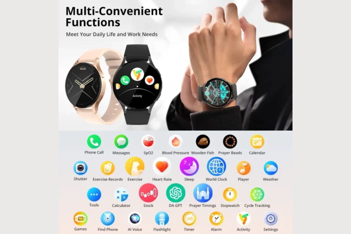 COLMI_i28_Ultra_1.43_inch_AOD_Display_Smartwatch_with_Ai_GPT_Prayer_Times_Smart_Watch_-_Black_2_