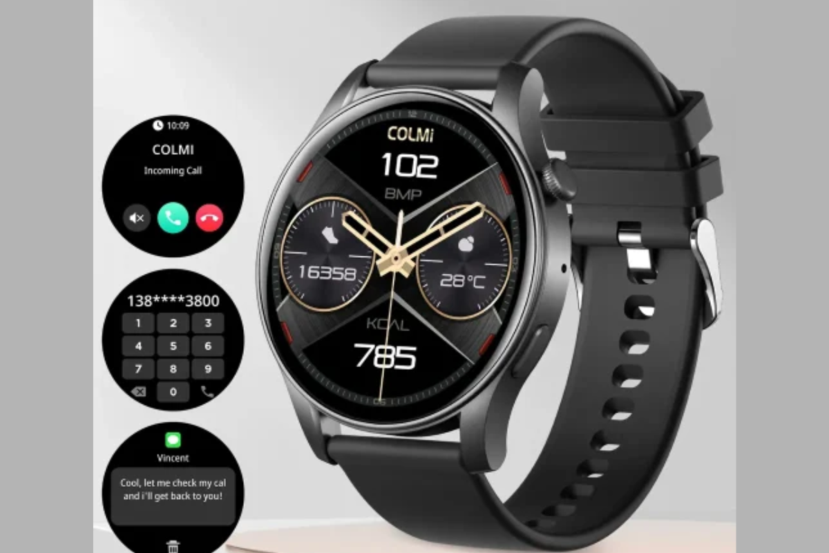 COLMi_V73_Smart_Watch_1.43_inch_AMOLED_Display_-_Black
