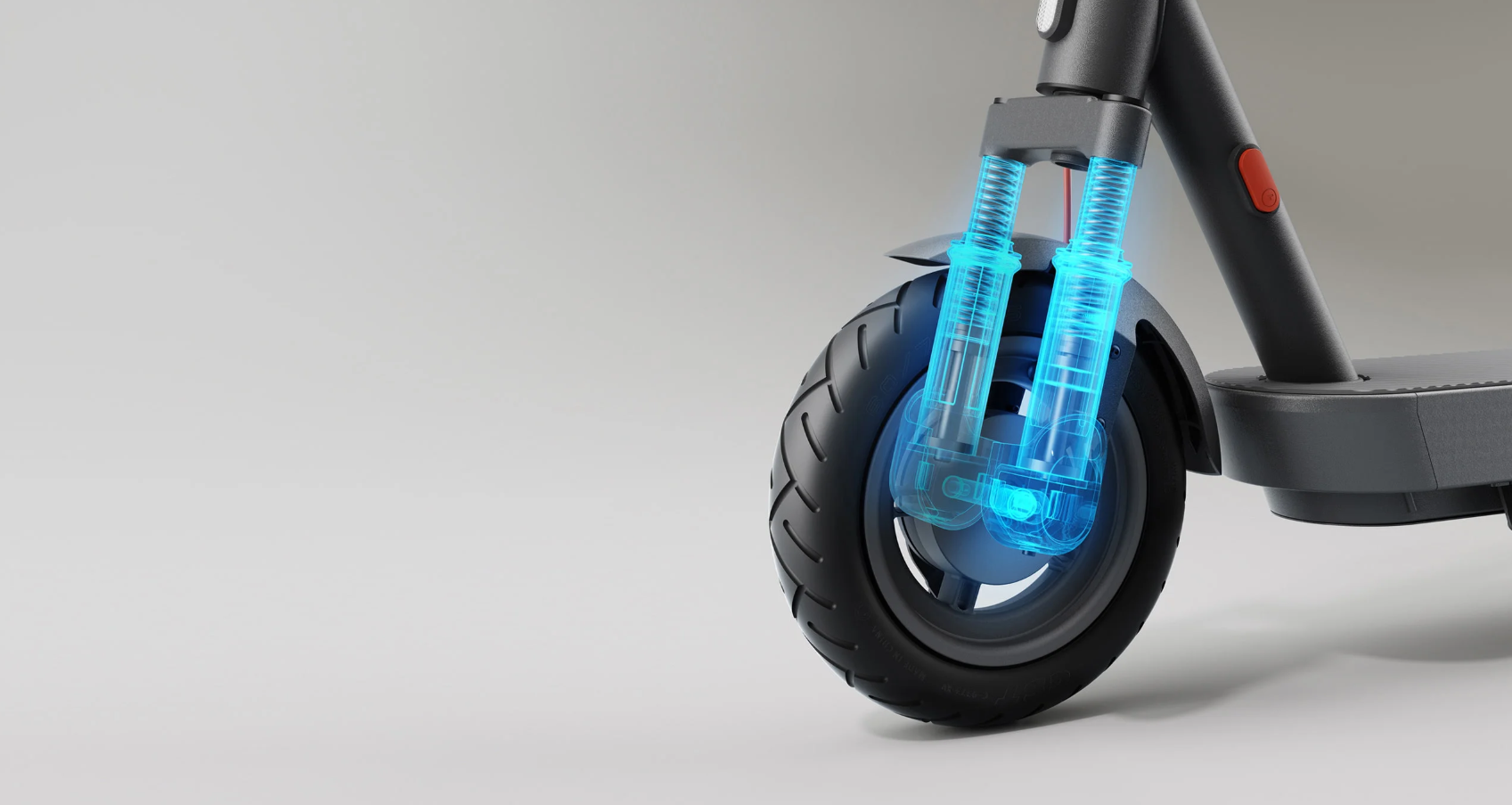 Xiaomi_Electric_Scooter_5_Front_dual-spring_shock_10-inch_tubeless_tires_sold_by_Technomobi